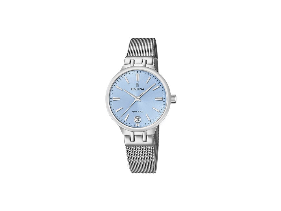 Festina | Femme | Quartz | Milanais Acier Inoxydable | Bleu | ø33mm | F20712/2