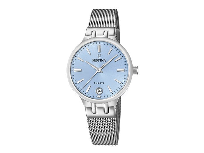 Festina | Femme | Quartz | Milanais Acier Inoxydable | Bleu | ø33mm | F20712/2_1