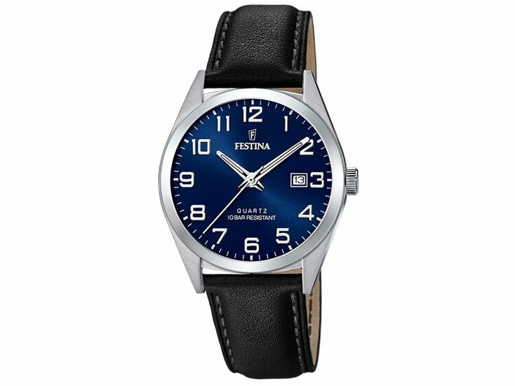 Festina | Homme | Quartz | Cuir Noir | Bleu | ø40mm | F20446/2_1