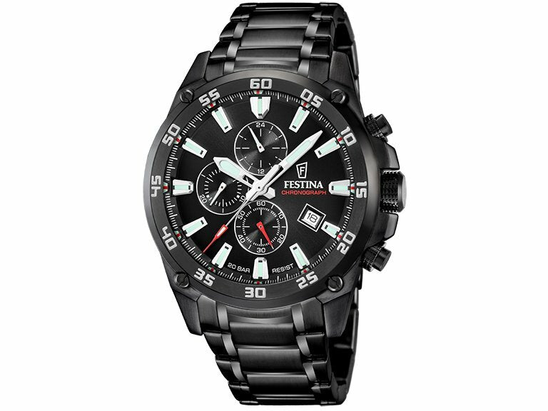 Festina | Homme | Quartz | Chrono | Acier PVD Noir | ø47mm | F20735/3_1