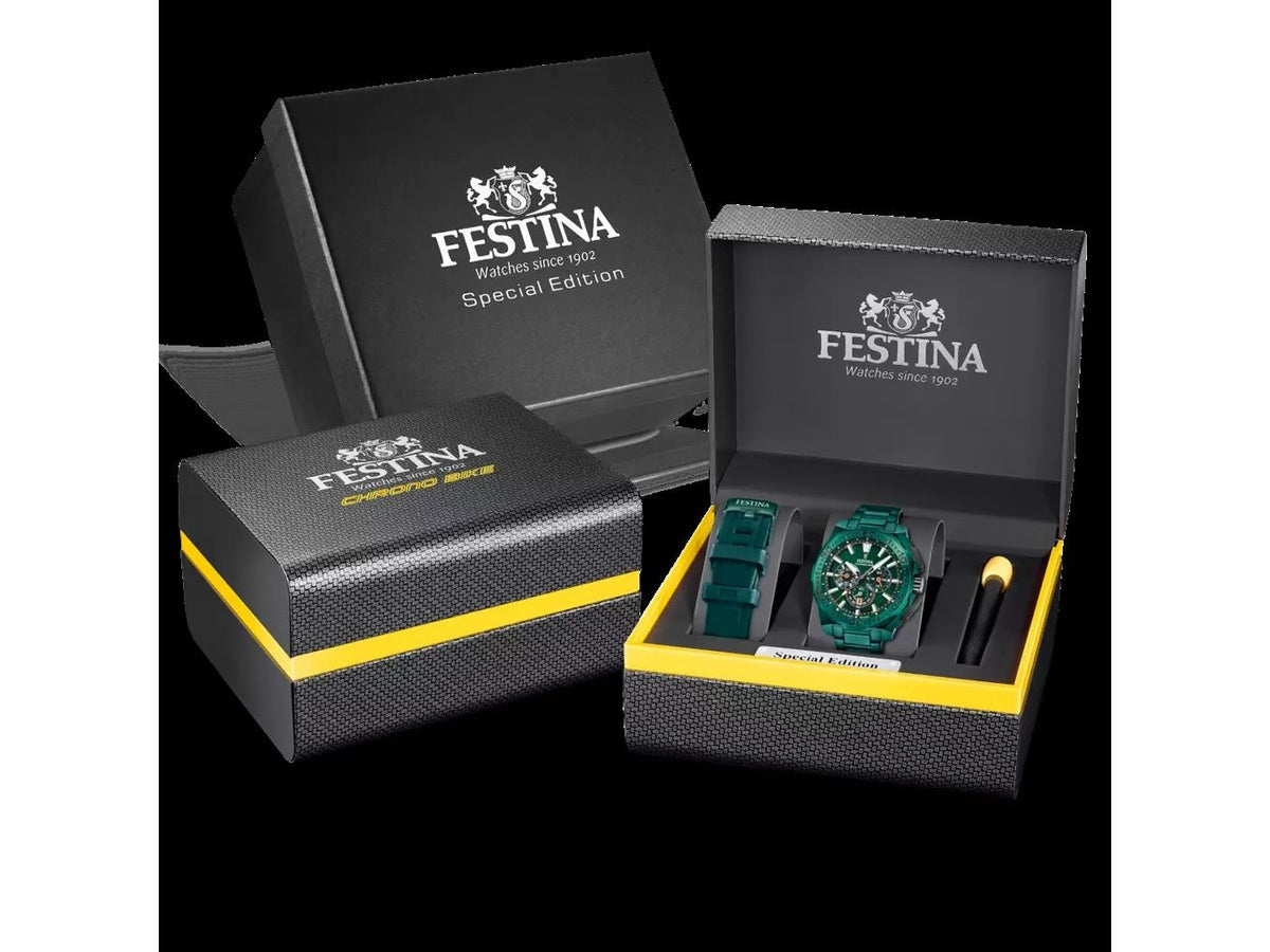 Festina | Homme | Quartz | Chrono Bike | Spécial Edition | Vert | 45.5mm | F20730/1