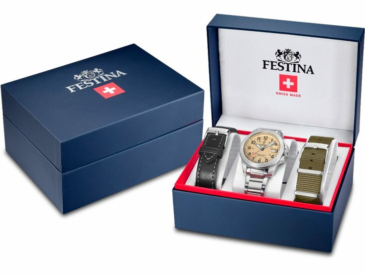 Festina | Homme | Quartz | Swiss Made | Coffret +2 bracelets | ø41.8mm | F20081/1