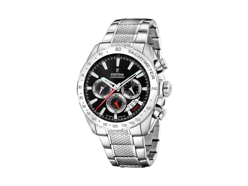 Festina | Homme | Quartz | Chrono | Noir | 44.5mm | F20668/4