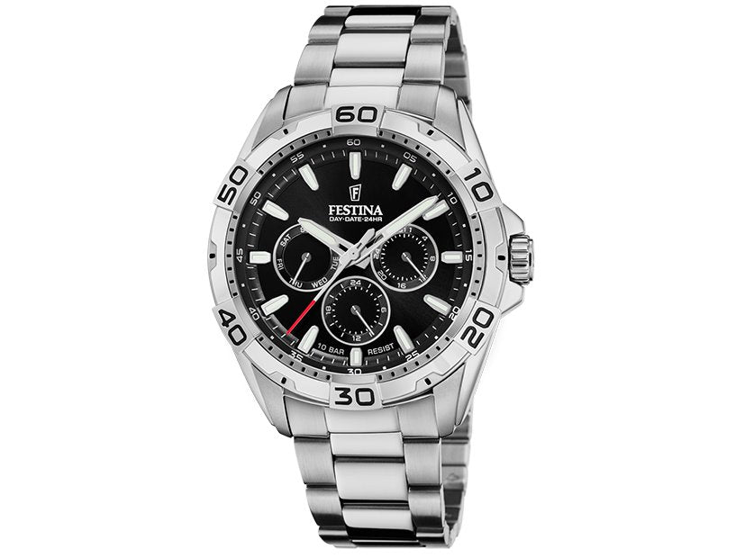 Festina | Homme | Quartz | Multifonctions | Acier Inoxydable | Noir | 44.7mm|F20623/5