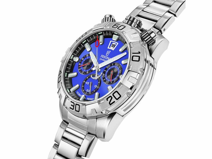 Festina | Homme | Quartz | Chrono | Acier Inoxydable | 45mm | F20743/3