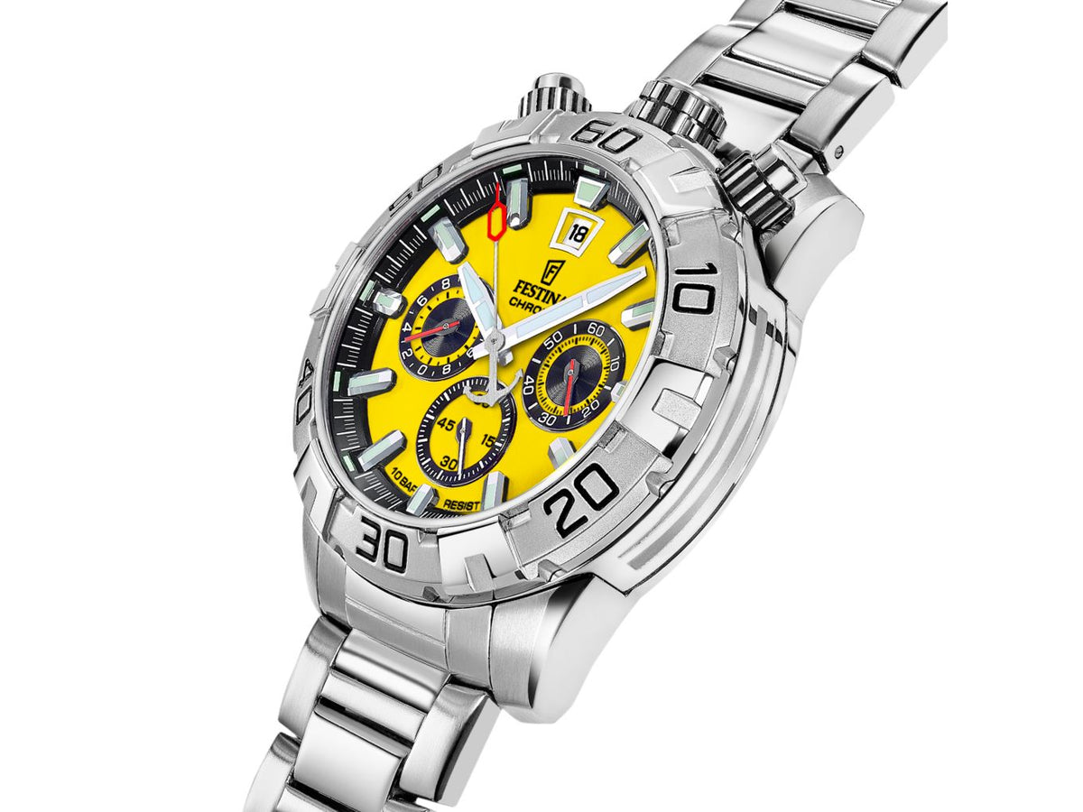 Festina | Homme | Quartz | Chrono | Acier Inoxydable | 45mm | 8430622856211F20743/4