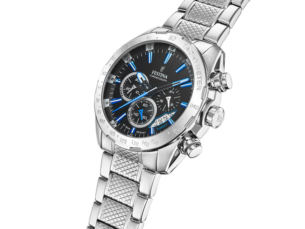 Festina | Homme | Quartz | Chrono | Acier Inoxydable | 44.5mm  | F20668/6