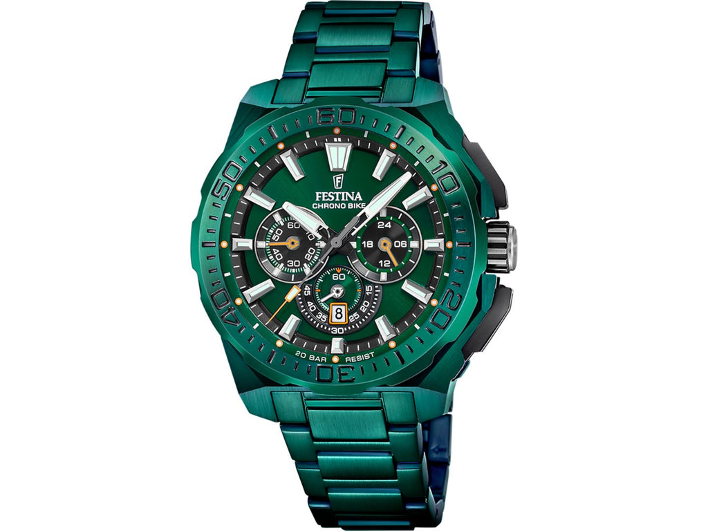 Festina | Homme | Quartz | Chrono Bike | Spécial Edition | Vert | 45.5mm | F20730/1