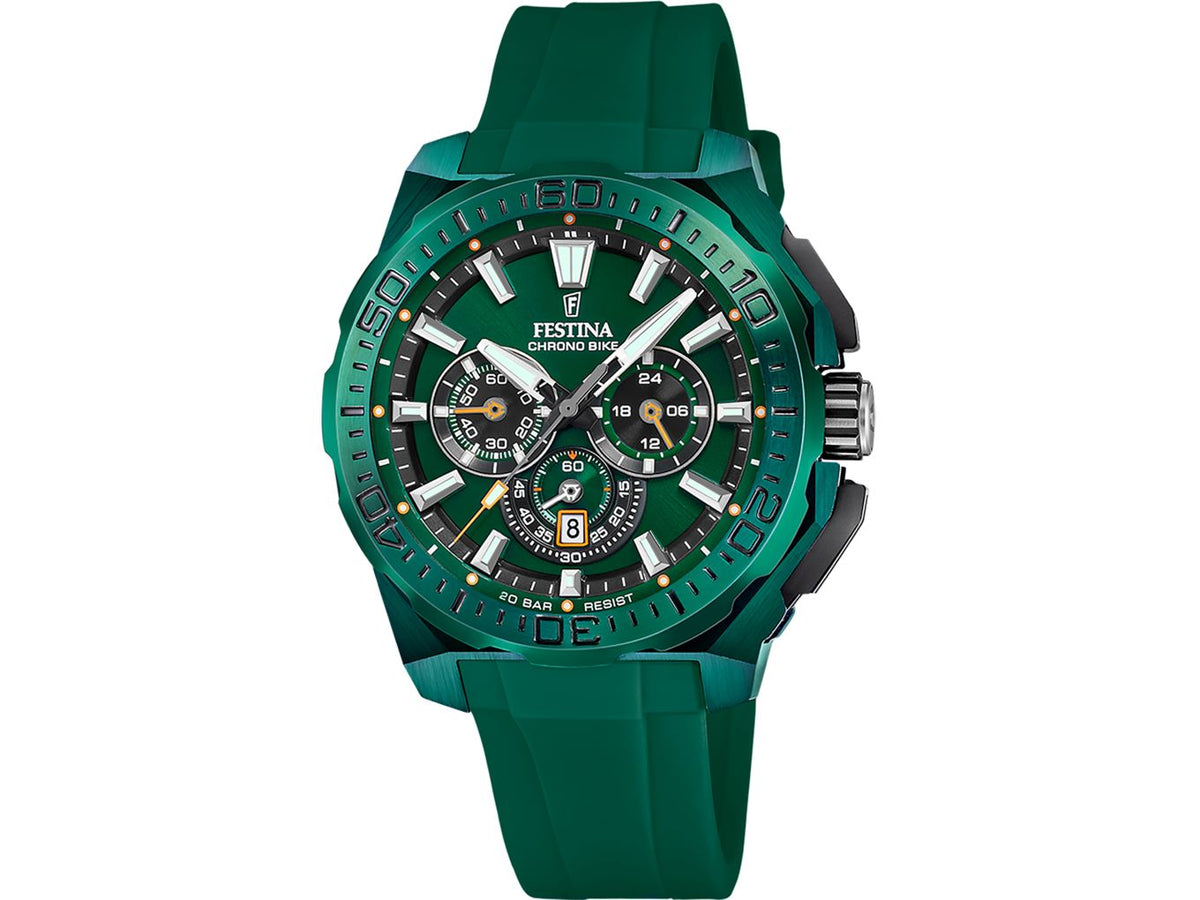 Festina | Homme | Quartz | Chrono Bike | Spécial Edition | Vert | 45.5mm | F20730/1